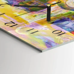 Szklany zegar 30x60 Chaos dekoracyjny do salonu