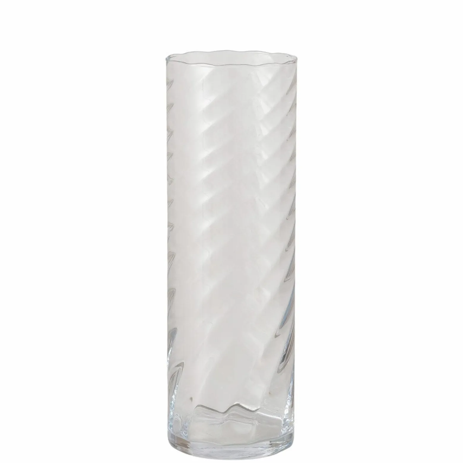 Szklany cylindryczny wazon BILA, 45 cm
