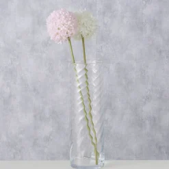 Szklany cylindryczny wazon BILA, 45 cm