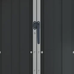 Szopa ogrodowa, antracyt, 116x45x175 cm, stal galwanizowana