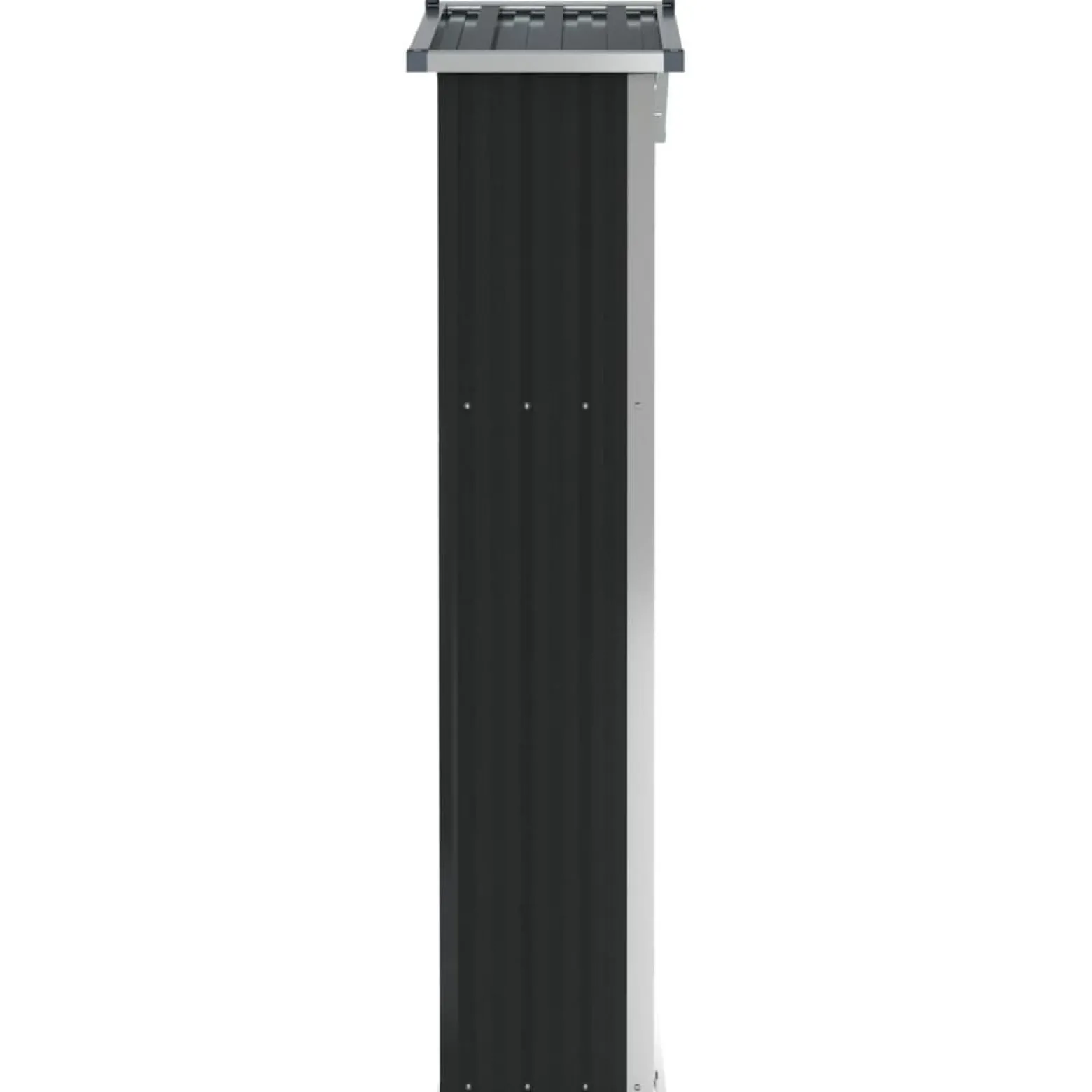 Szopa ogrodowa, antracyt, 116x45x175 cm, stal galwanizowana