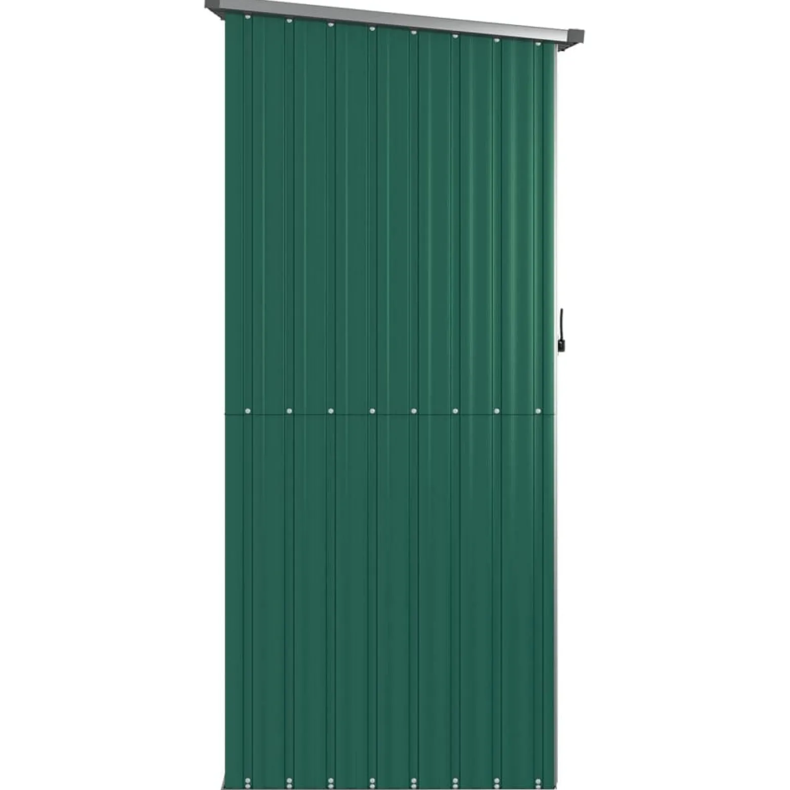 Szopa ogrodowa, zielona, 118,5x97x209,5 cm, stal galwanizowana