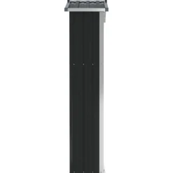 Szopa ogrodowa, antracyt, 116x45x175 cm, stal galwanizowana