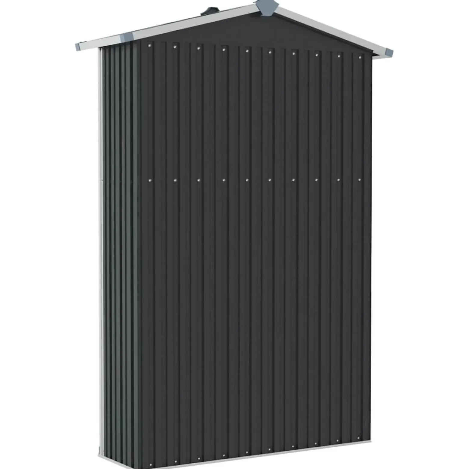 Szopa ogrodowa, antracyt, 116x45x175 cm, stal galwanizowana