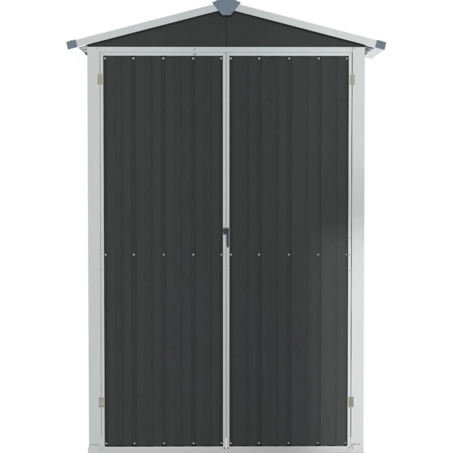 Szopa ogrodowa, antracyt, 116x45x175 cm, stal galwanizowana
