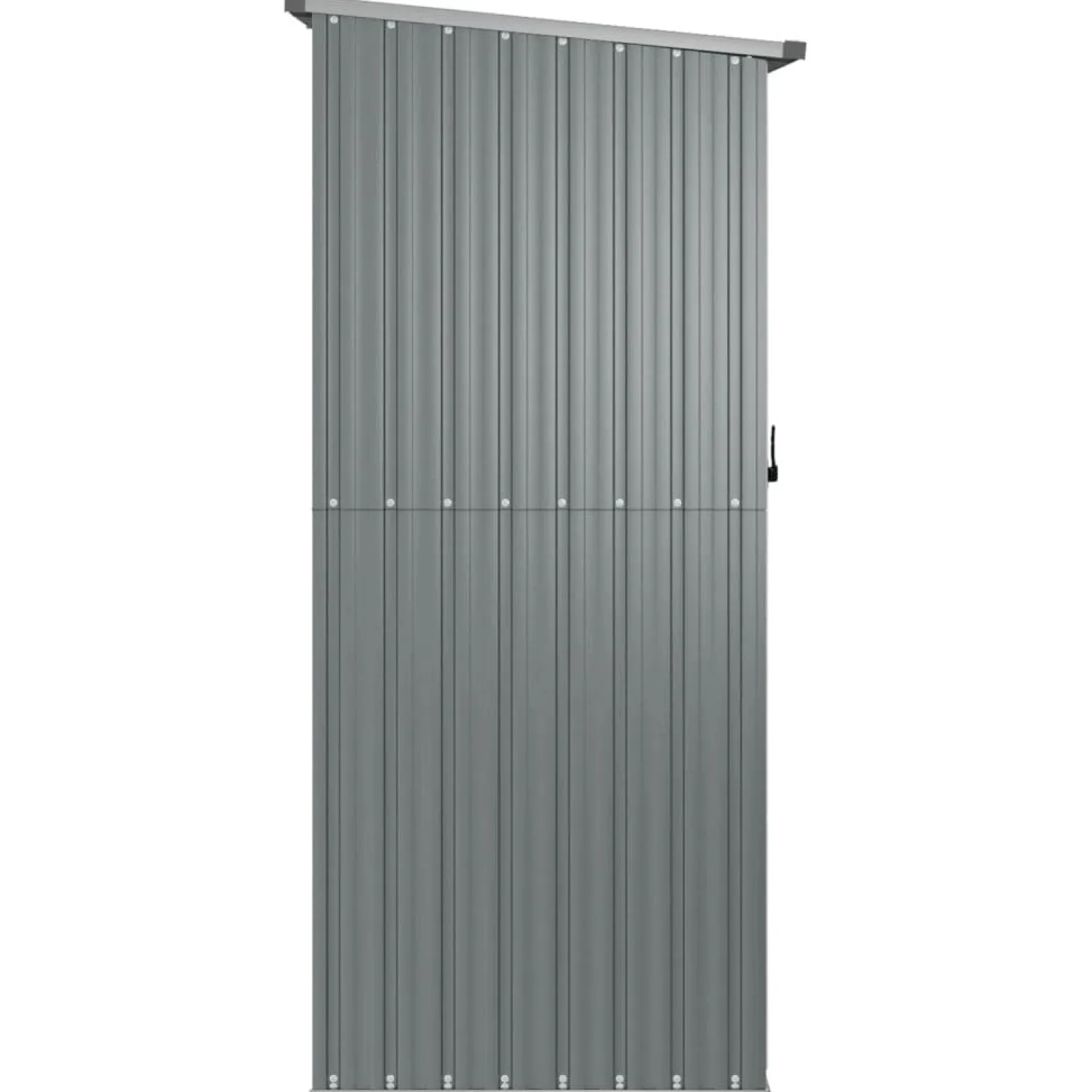 Szopa ogrodowa, szara, 180,5x97x209,5 cm, stal