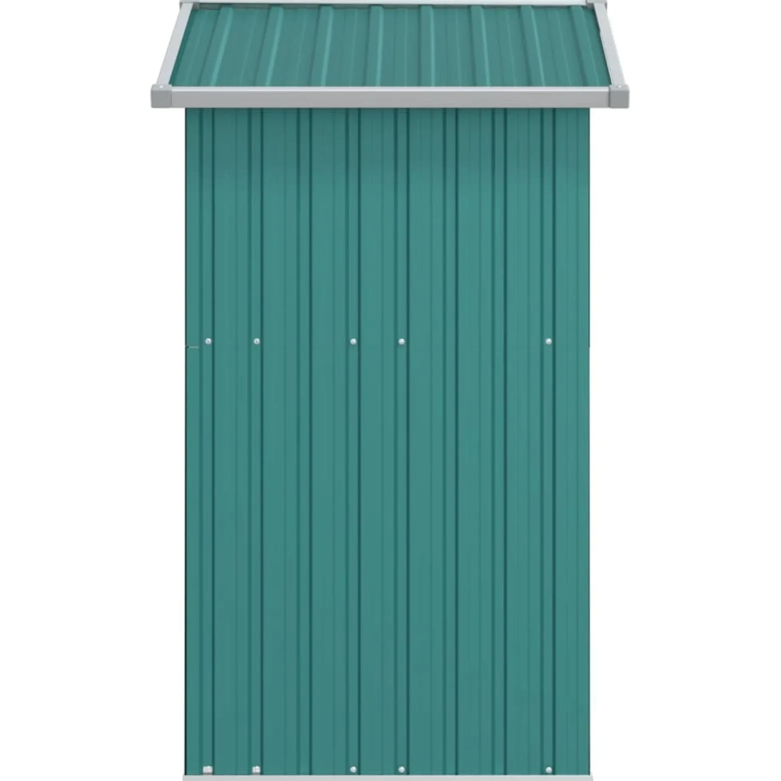 Szopa ogrodowa, zielona, 126x97,5x177 cm, stal galwanizowana