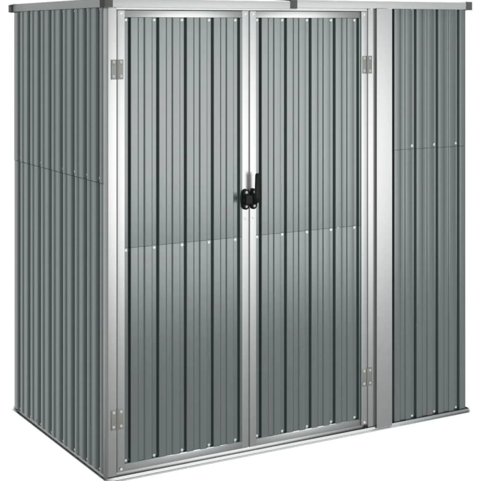 Szopa Szary 161 x 89 x 161 cm Stal vidaXL