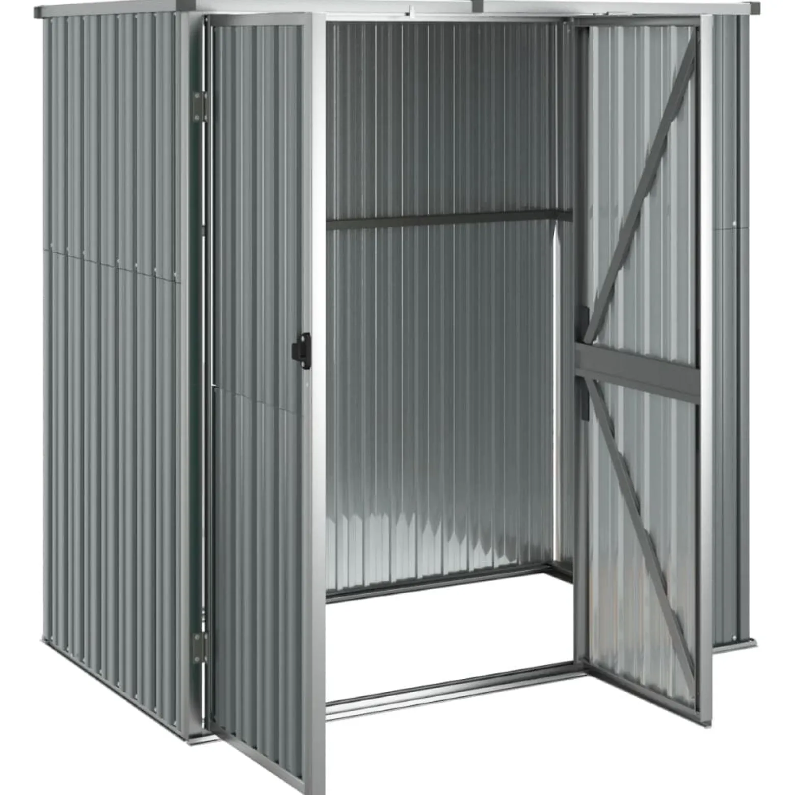 Szopa Szary 161 x 89 x 161 cm Stal vidaXL