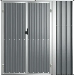 Szopa Szary 161 x 89 x 161 cm Stal vidaXL