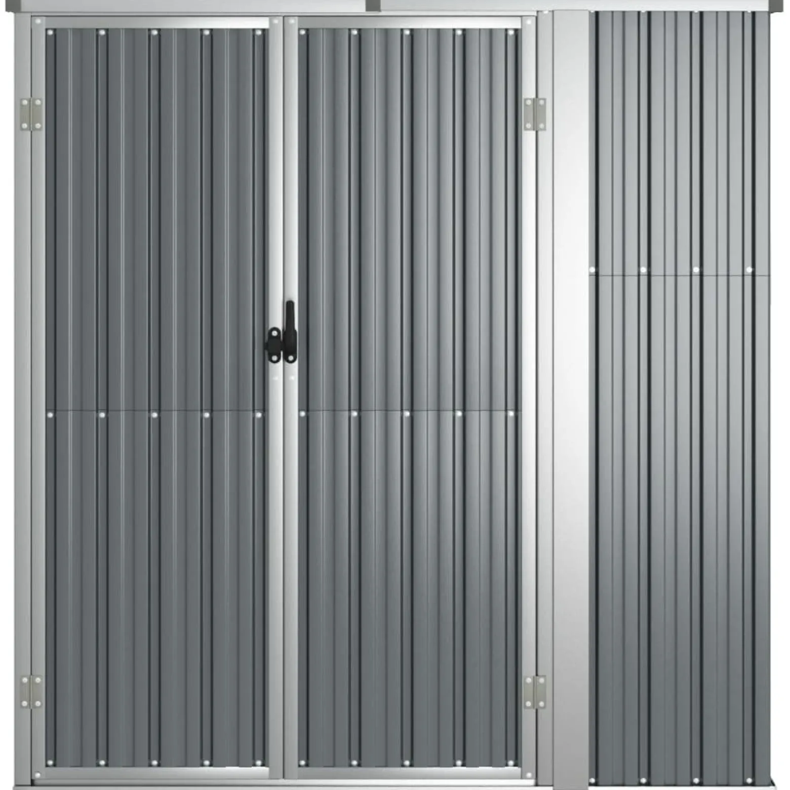 Szopa Szary 161 x 89 x 161 cm Stal vidaXL
