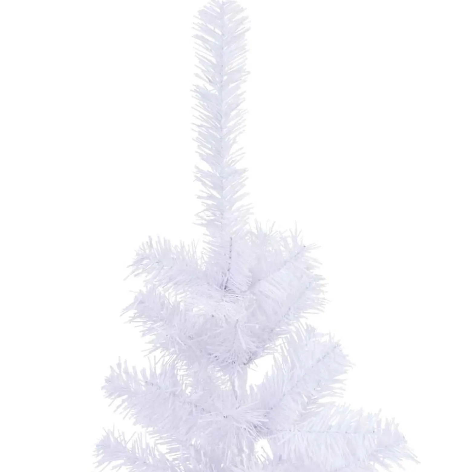 Sztuczna choinka Biały 120 x 65 cm vidaXL