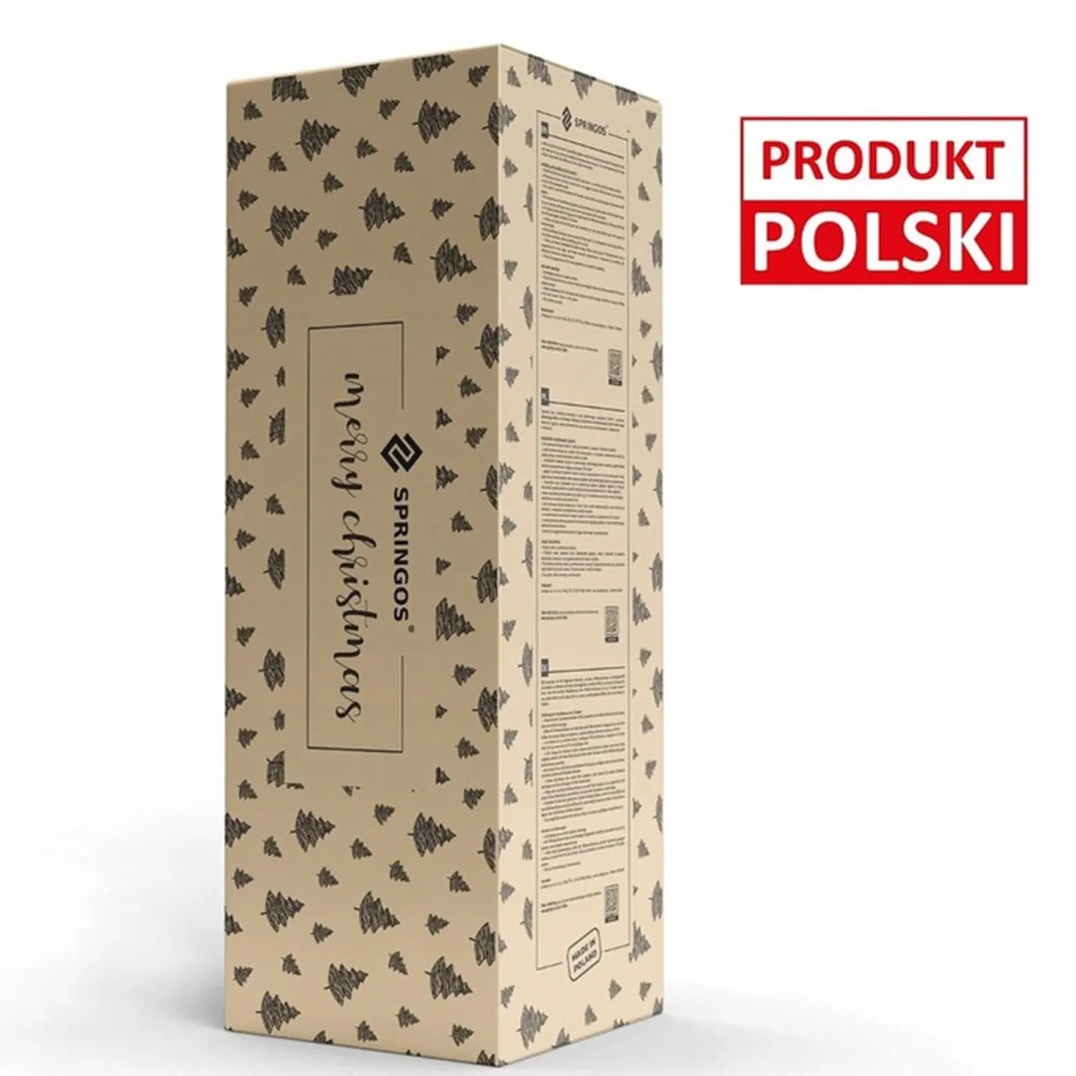 Sztuczna choinka na pniu 150 cm świerk naturalny ze stojakiem nowoczesny