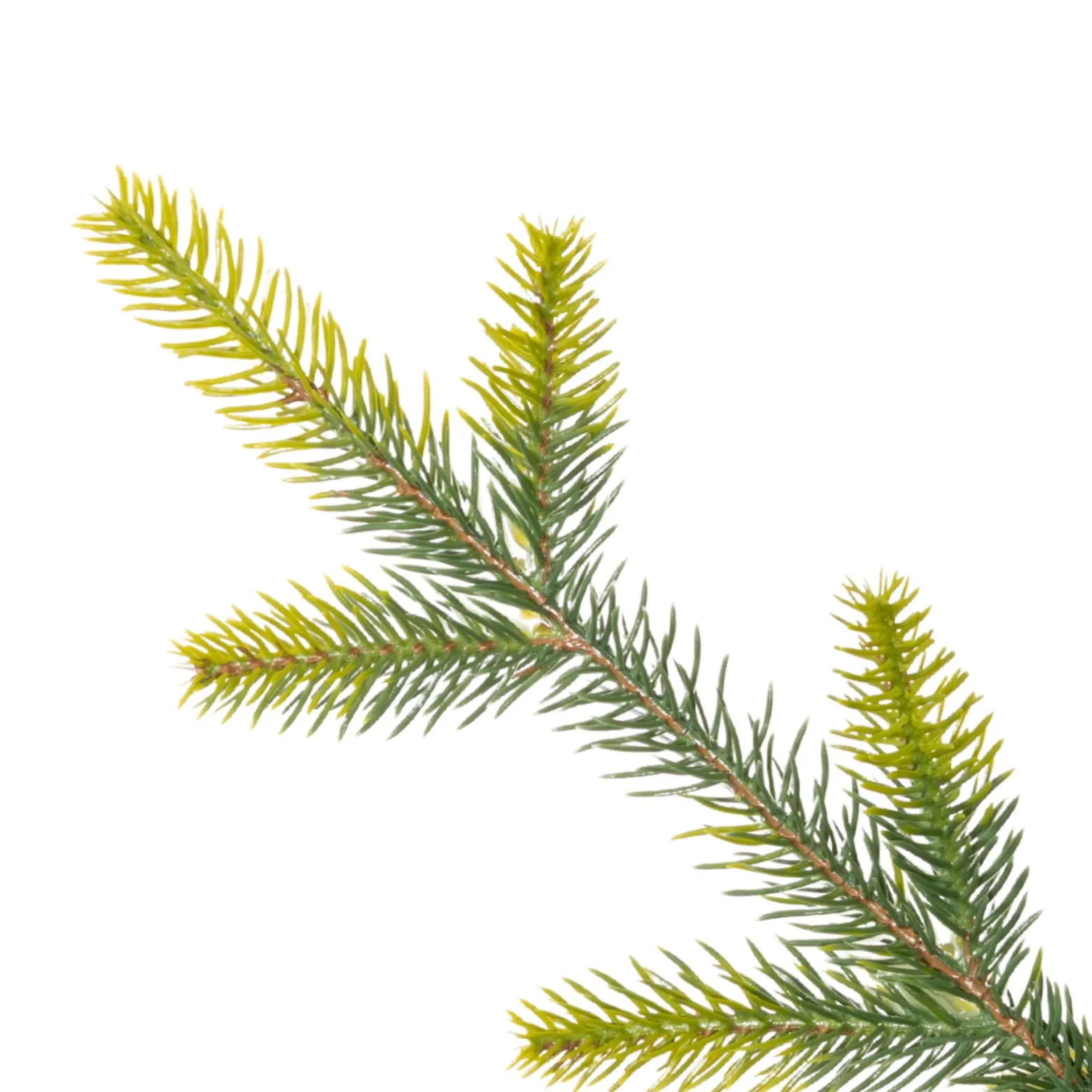 Sztuczna choinka na pniu 150 cm świerk naturalny ze stojakiem nowoczesny
