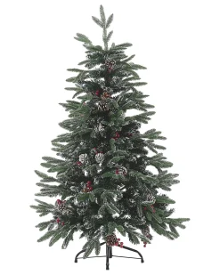 Sztuczna choinka 120 cm śnieg szyszki