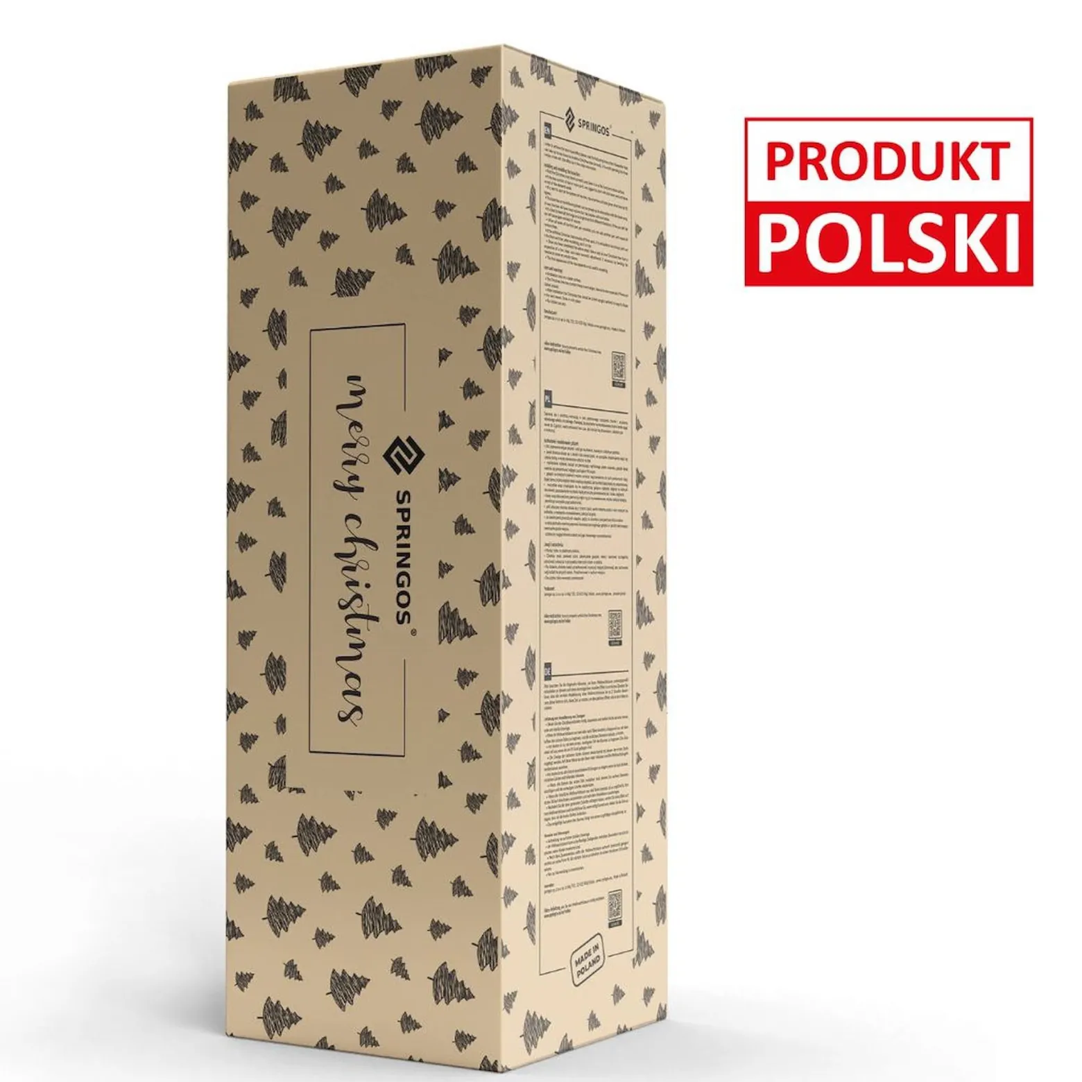 Sztuczna choinka na pniu 180 cm sosna jak żywa premium ze stojakiem i jutą