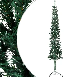 Sztuczna choinka połówka Zielony 240 cm vidaXL