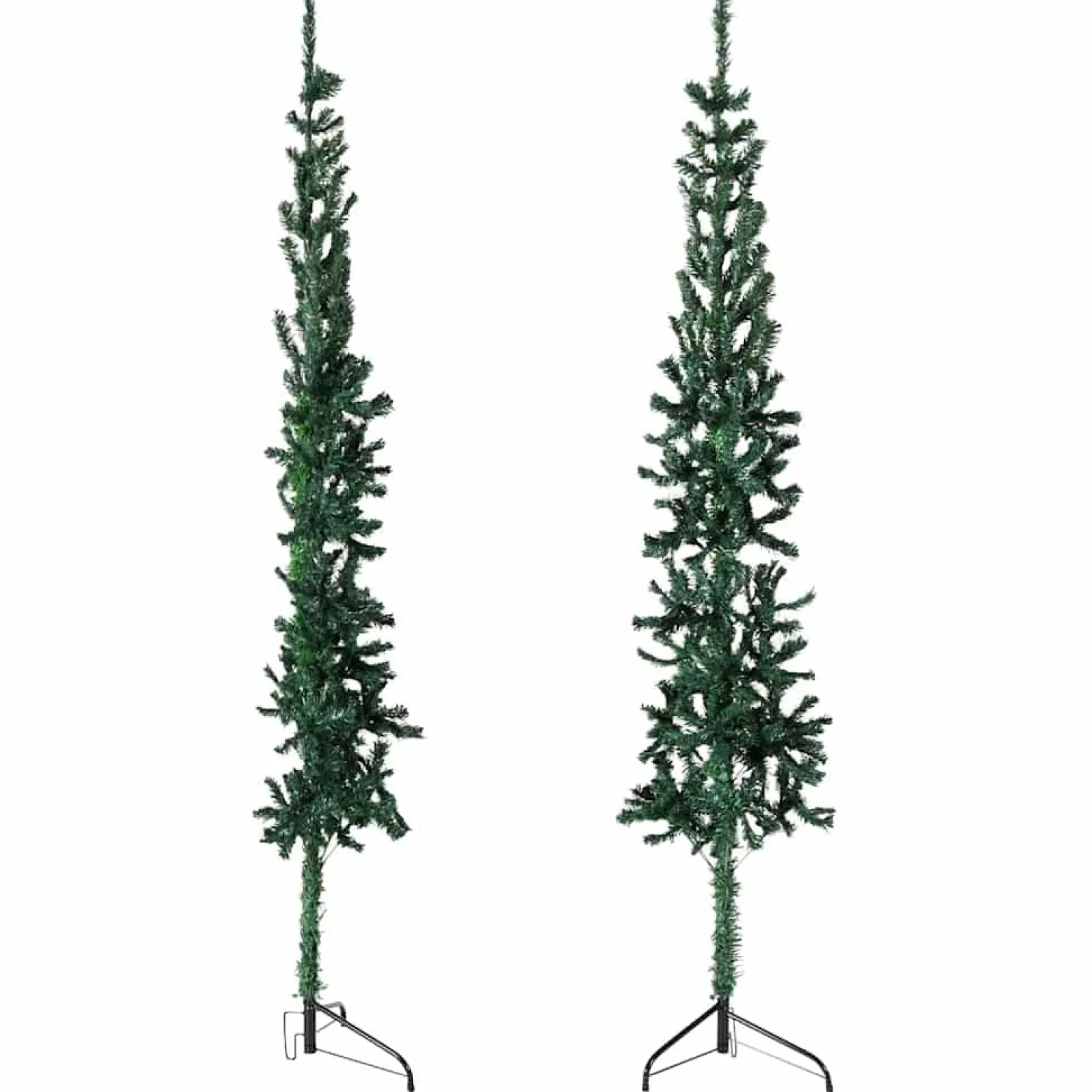 Sztuczna choinka połówka Zielony 240 cm vidaXL