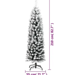 Sztuczna choinka Zielony 210 cm vidaXL