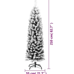Sztuczna choinka Zielony 210 cm vidaXL