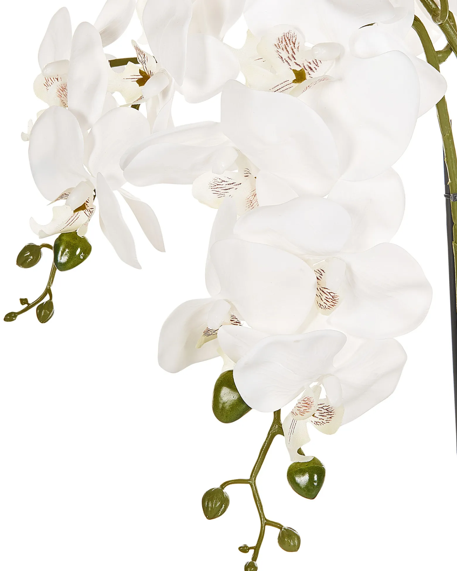 Sztuczna roślina biała orchidea w doniczce 59 cm