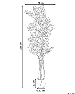 Sztuczna roślina w doniczce 221 cm plastik