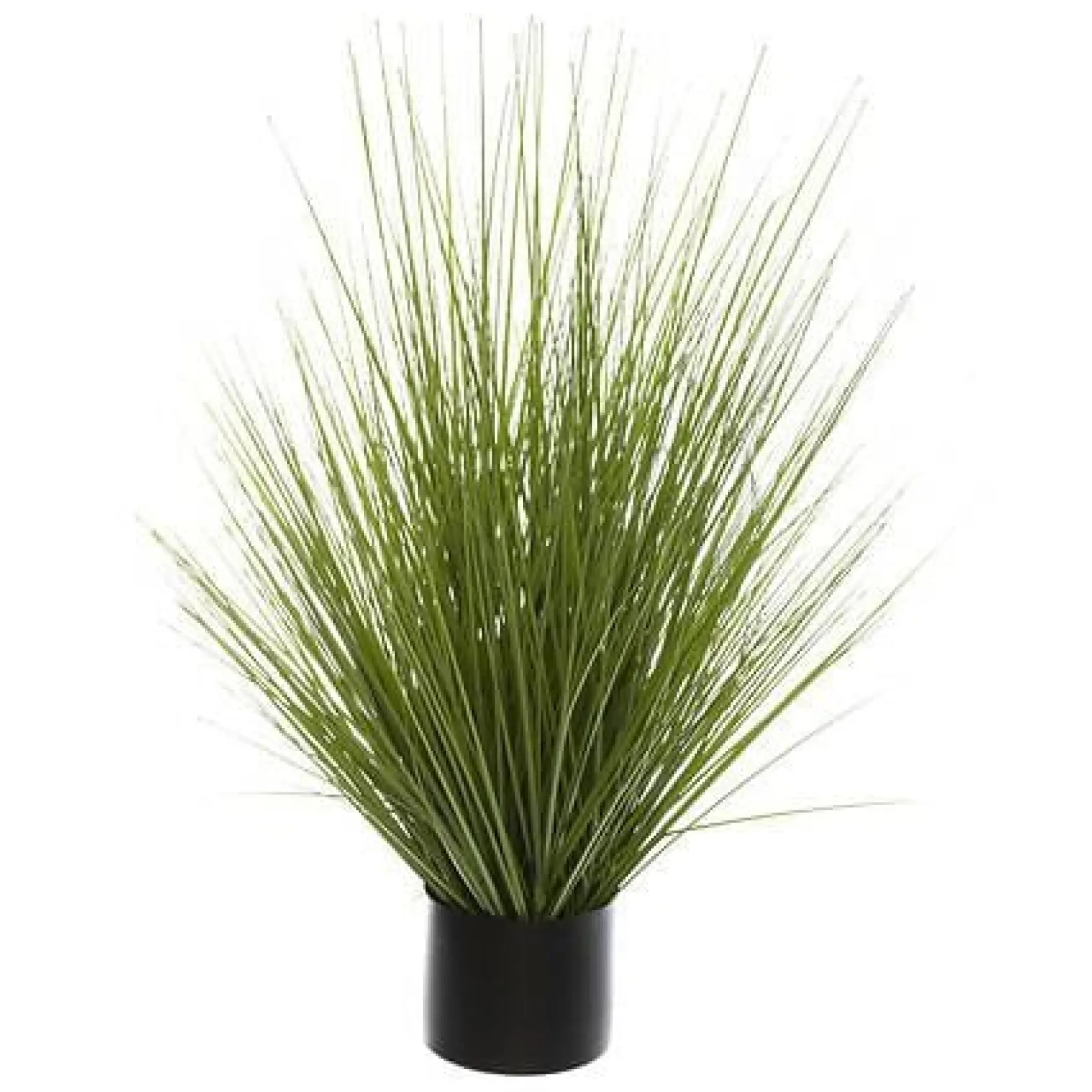 Sztuczna trawa w czarnej donicy 74 cm z tworzywa