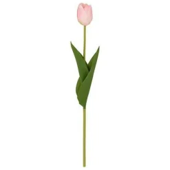 Sztuczny kwiat TULIPAN RÓŻOWY 48 cm wysokości z tworzywa