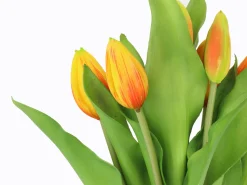 Sztuczny bukiet Tulipanów 7 szt. 33 cm pomarańczowych