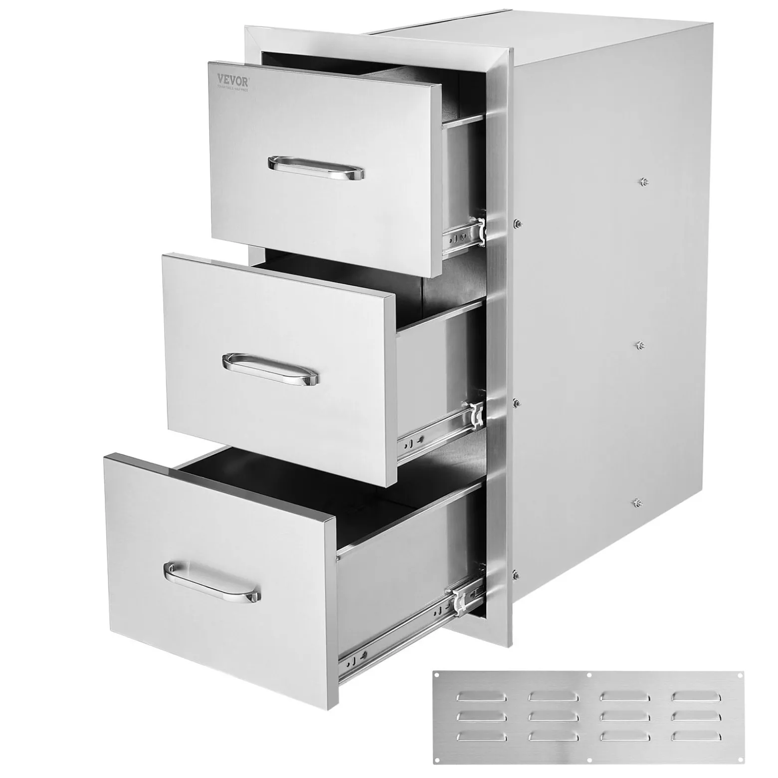 Szuflady do kuchni zewnętrznej 41x72x52 stal nierdzewna do BBQ i patio