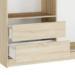 Szuflady do szafy przesuwnej Framire Norvio 250 cm kolor sonoma