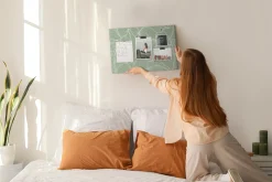 Tablica korkowa z nadrukiem organizer + pinezki Natura
