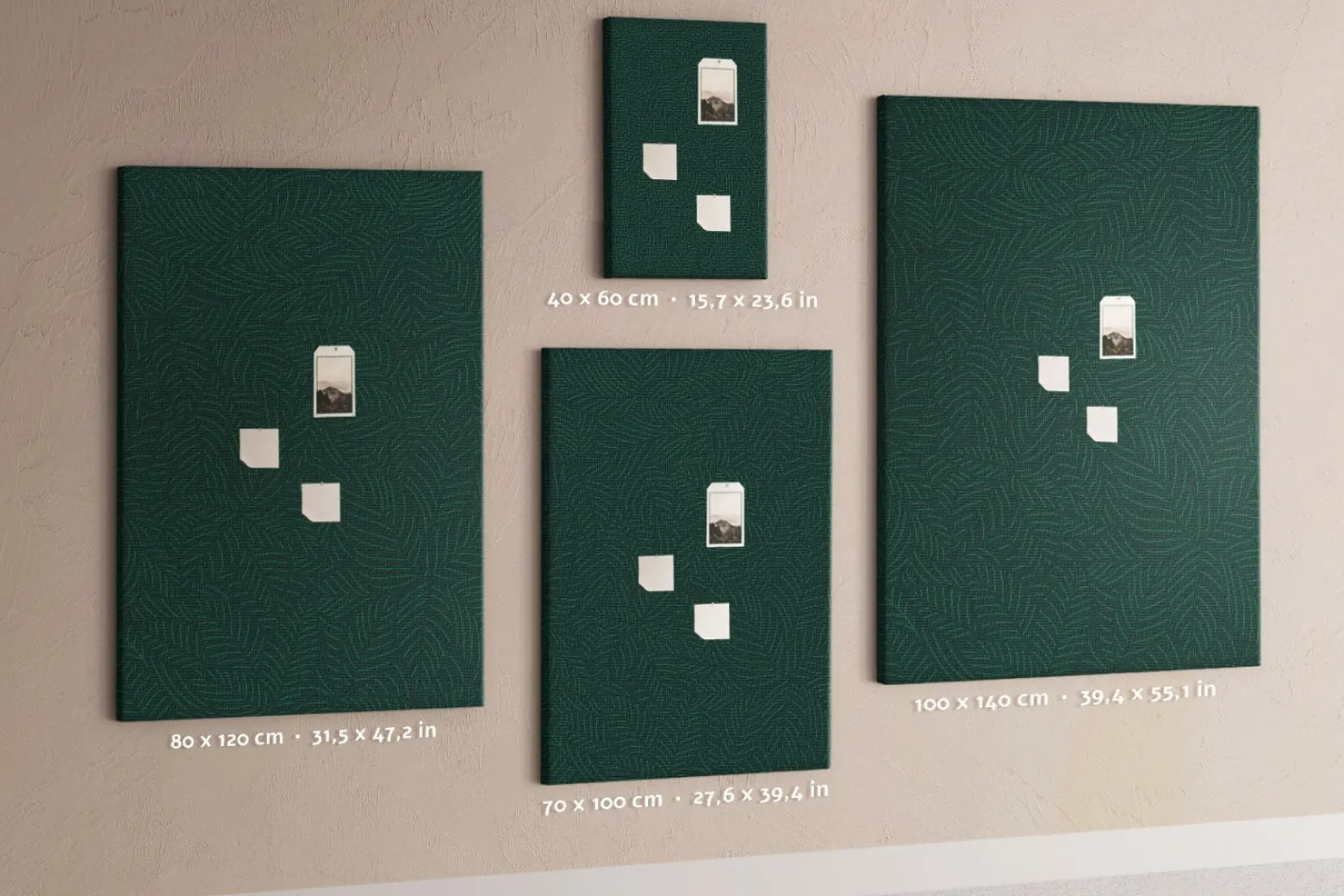 Tablica korkowa notatki do sypialni nadruk Rdza + pinezki