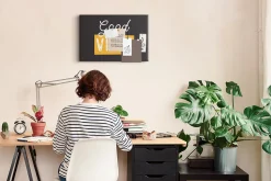 Tablica korkowa 60x40 cm do przedpokoju + pinezki Cytat