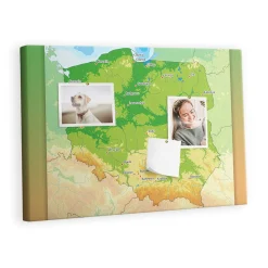 Tablica korkowa z nadrukiem dekoracyjna + pinezki Planer