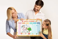 Tablica korkowa z nadrukiem plan lekcji szkoła + pinezki