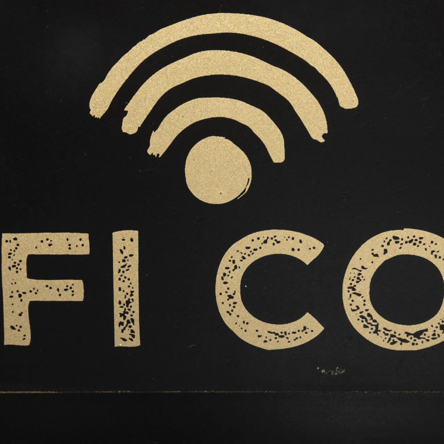 Tablica kredowa czarna WIFI CODE, 35 x 22 cm