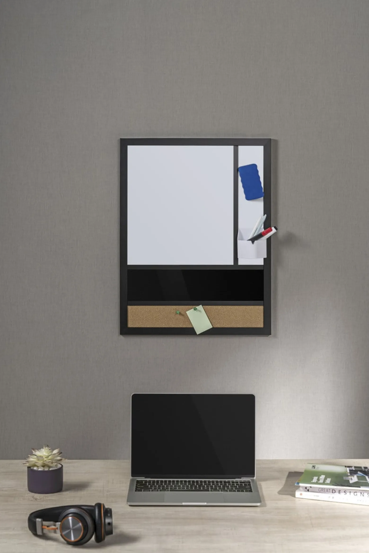 Tablica Magnetyczna Korkowa Combo Spacetronik 45x60 Uchwyt