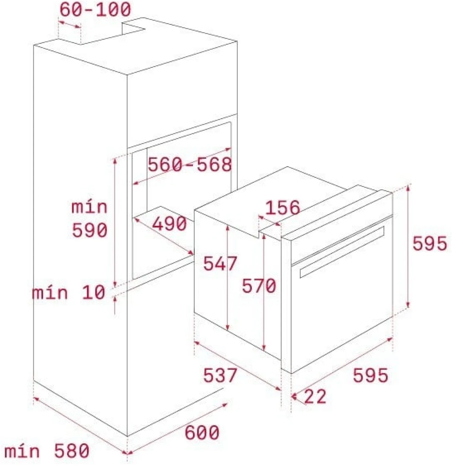 TEKA Piekarnik HBB 735 stal, czarne szkło 41560210 *