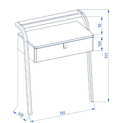 Toaletka łazienkowa MOSS 70 cm jasno szara półmat