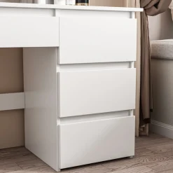 Toaletka do makijażu wizażu kosmetyczna z lustrem led 90 cm
