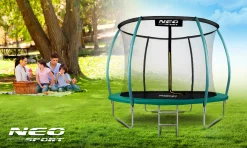 Trampolina ogrodowa z siatką wewnętrzną Neo-Sport 252cm 8ft