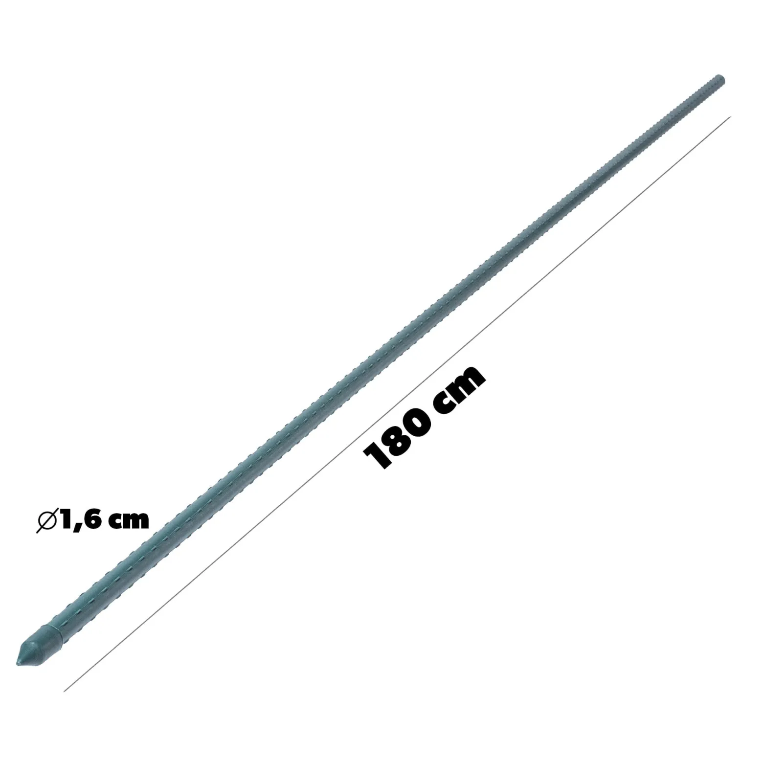 Tyczka Podpórka Roślin Stal Powlekana 180cm 15szt