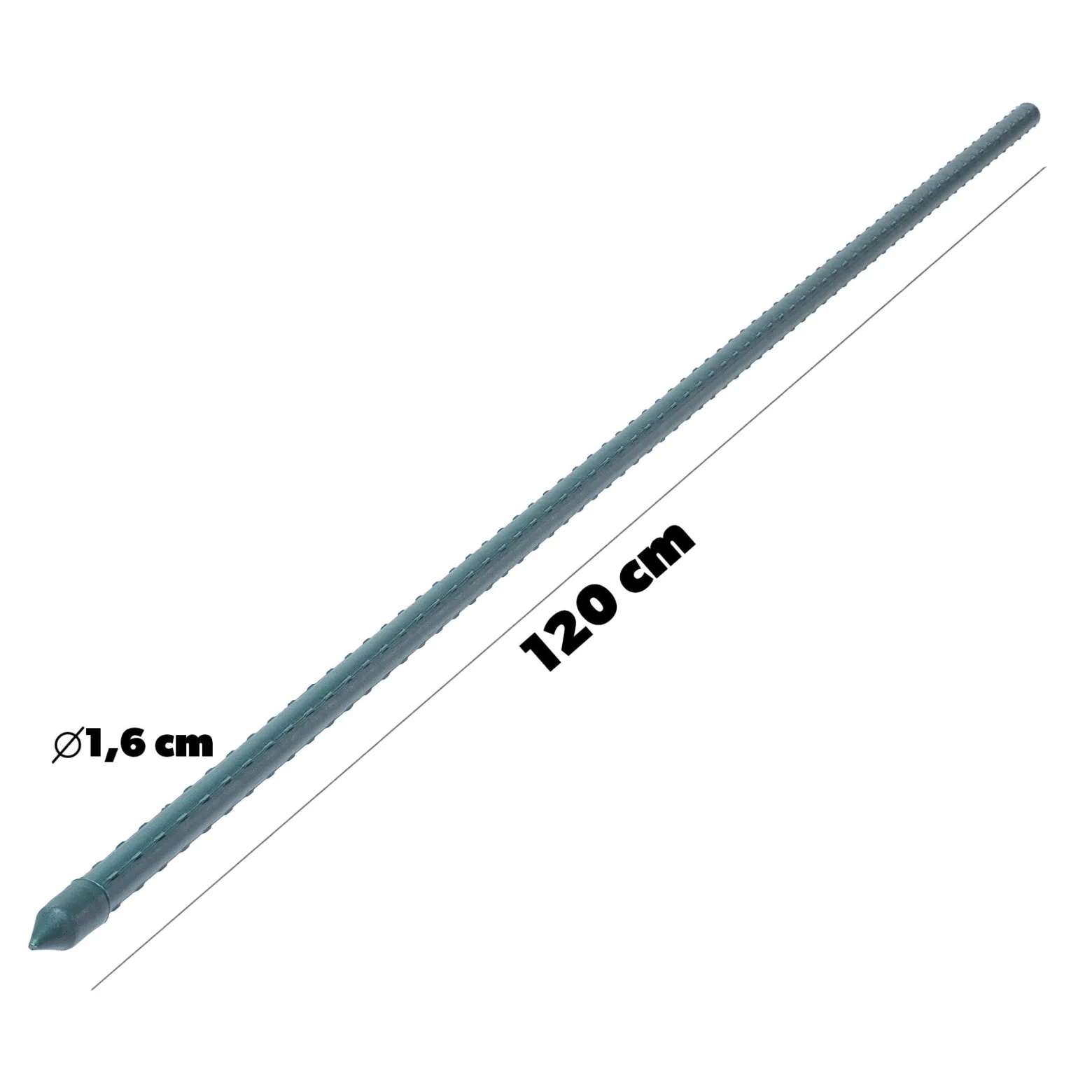 Tyczka Podpórka Roślin Stal Powlekana 120cm 10szt