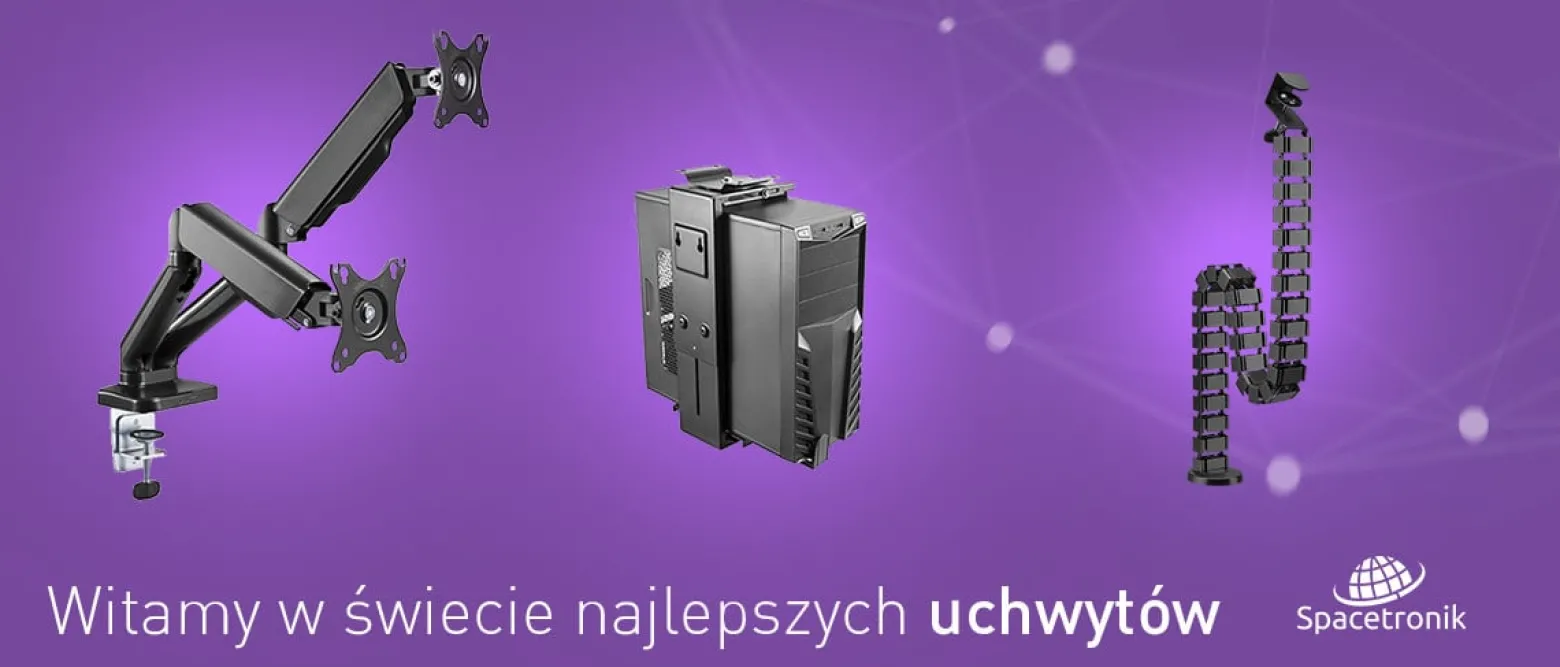 Uchwyt na cztery monitory VESA Spacetronik SPA-140