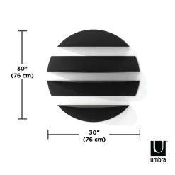 UMBRA półki ścienne SOLIS czarne