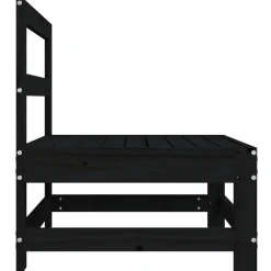 VidaXL Ogrodowa sofa środkowa czarna
