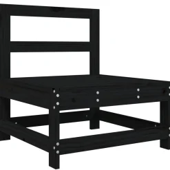 VidaXL Ogrodowa sofa środkowa czarna