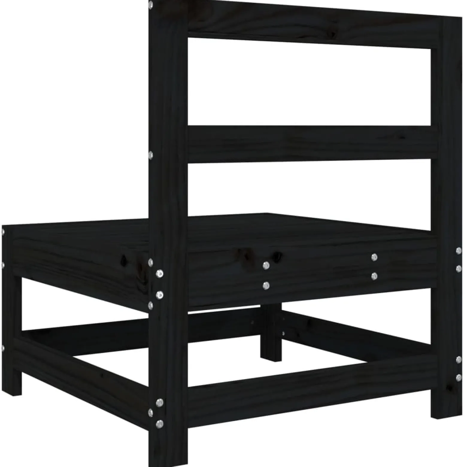 VidaXL Ogrodowa sofa środkowa czarna