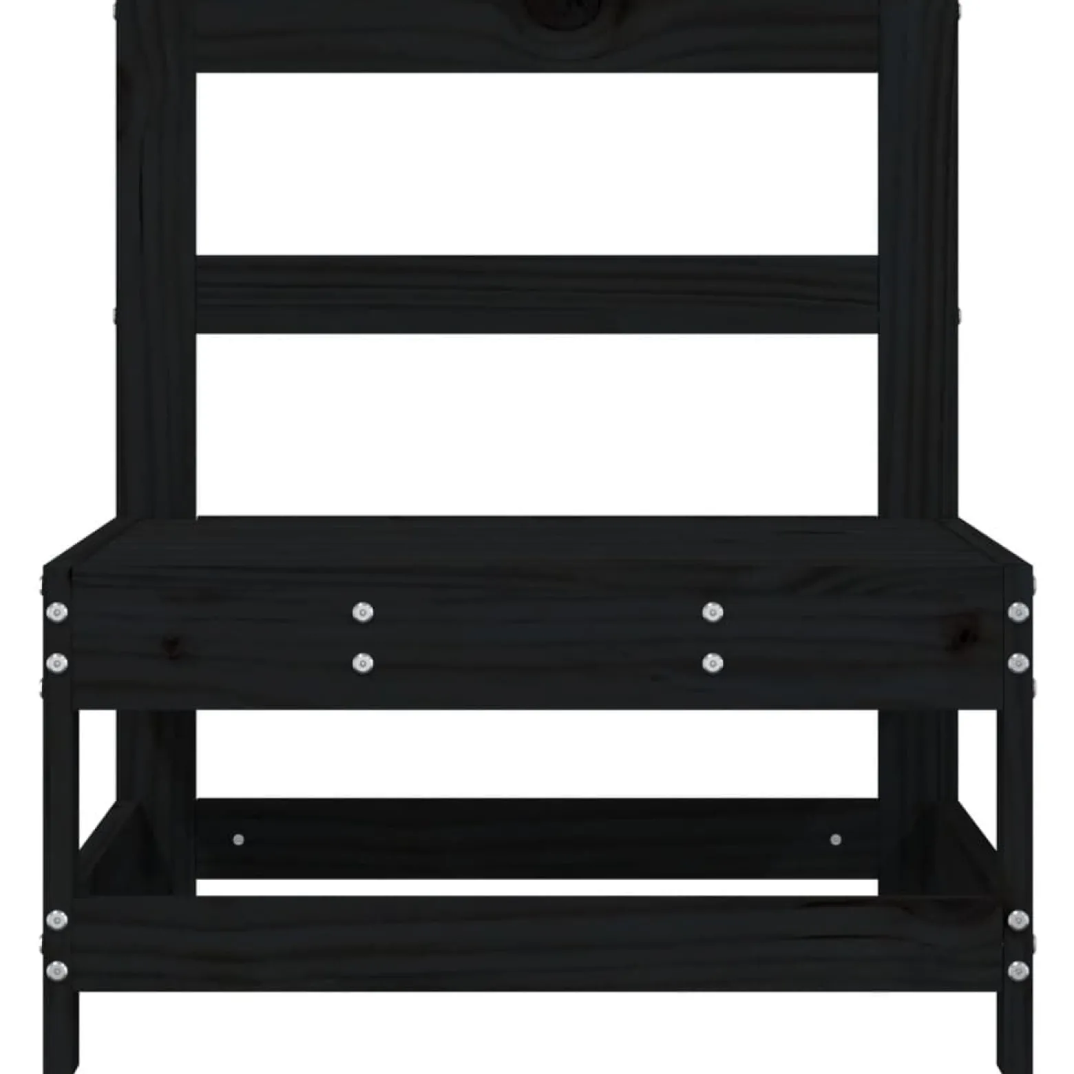 VidaXL Ogrodowa sofa środkowa czarna